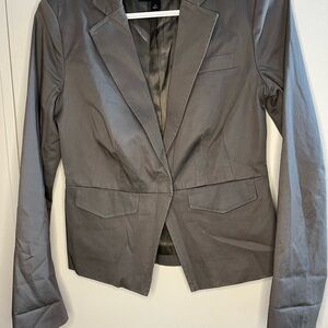Banana Republic Gray Blazer Tailored Suit Jacket